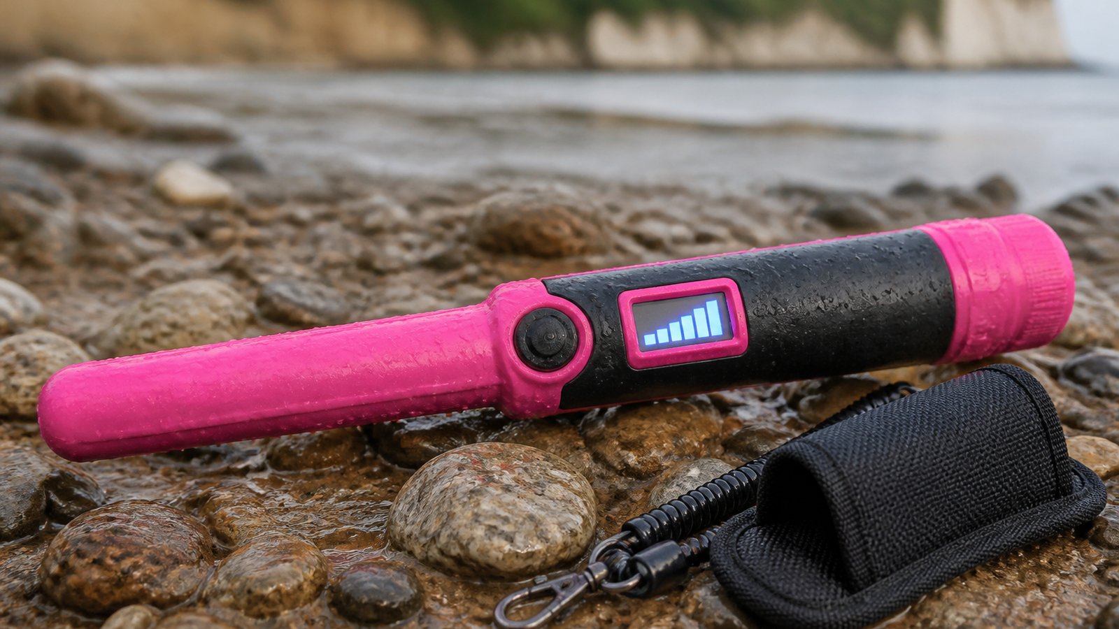 Hero bright pink LCD pinpointer for an honest UK comparison